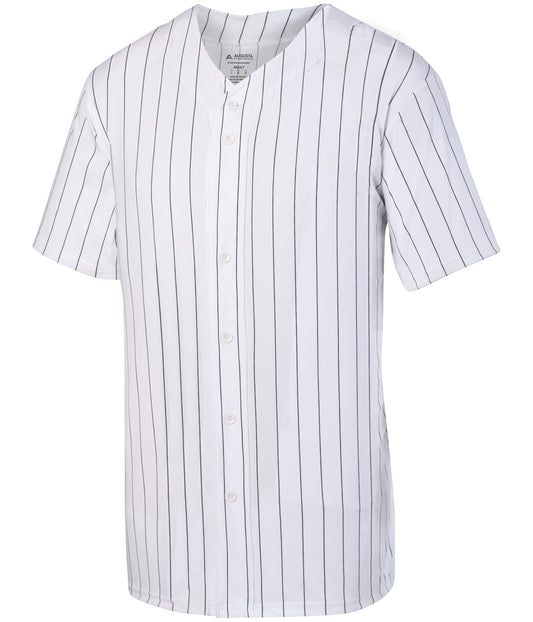 PINSTRIPE FULL-BUTTON JERSEY