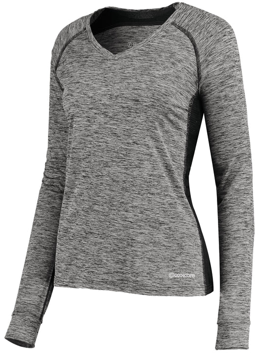LADIES ELECTRIFY LONG SLEEVE TEE POWERED BY COOLCORE