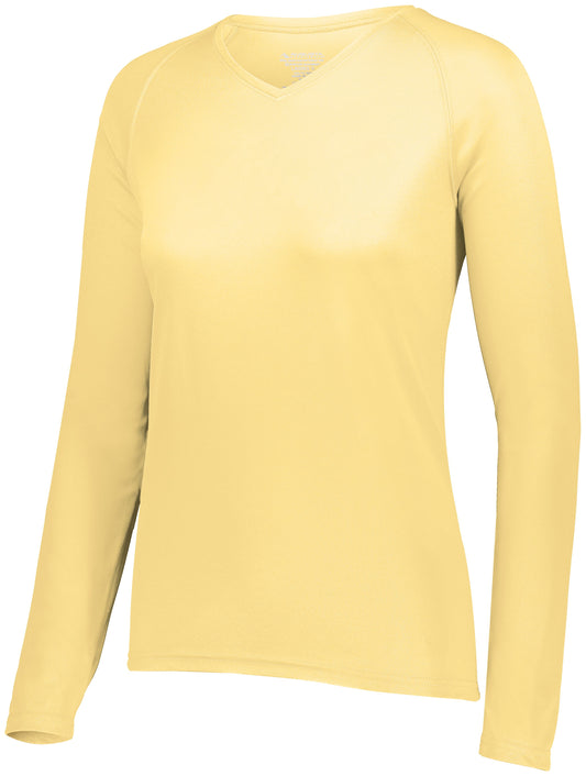 LADIES ATTAIN WICKING LONG SLEEVE TEE