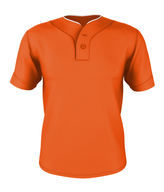 TWO BUTTON MESH BASEBALL JERSEY