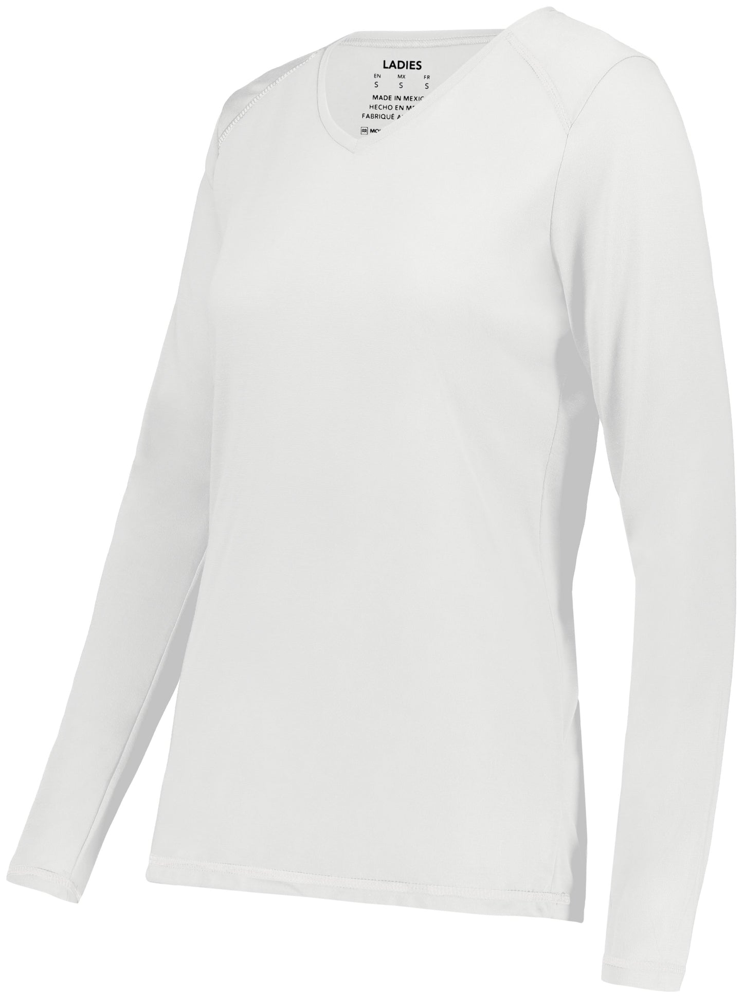 LADIES SUPER SOFT-SPUN POLY LONG SLEEVE TEE