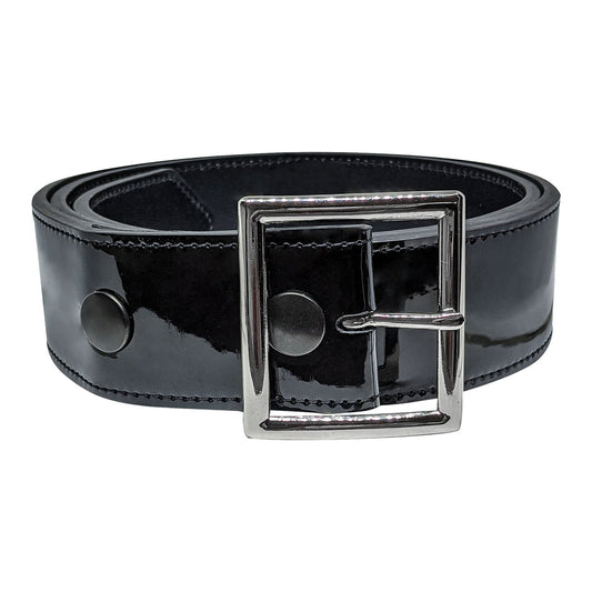Umpire Patent Leather Belt - Black