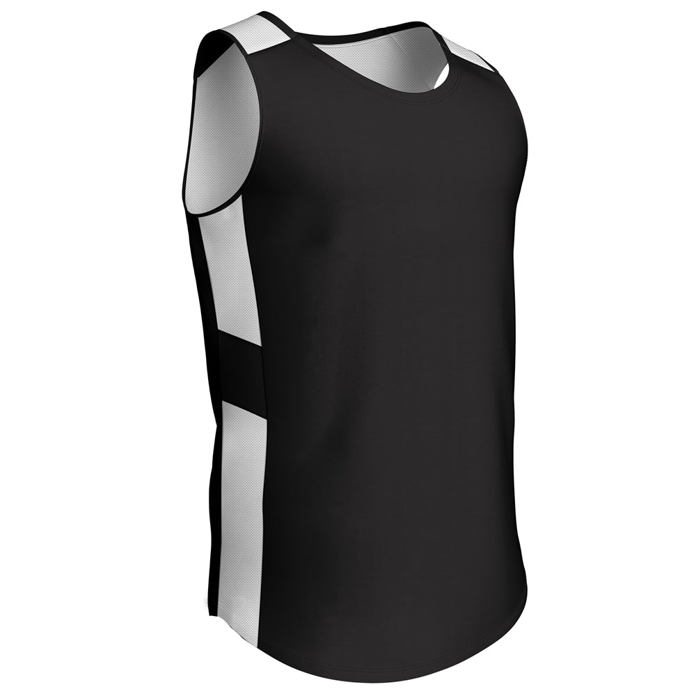 CROSSOVER Reversible Basketball Jersey BLACKWHITE XL