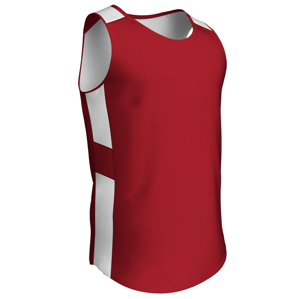 CROSSOVER Reversible Basketball Jersey SCARLETWHITE M