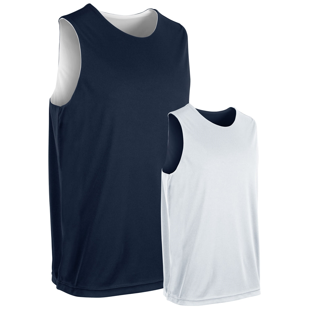 Vision Reversible Basketball Jersey NAVYWHITE S
