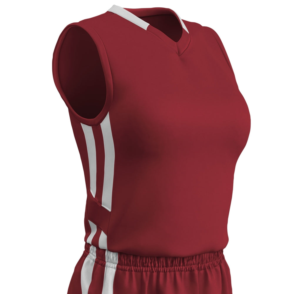 Muscle DRI-GEAR Basketball Jersey - Women's CARDINALWHITE M