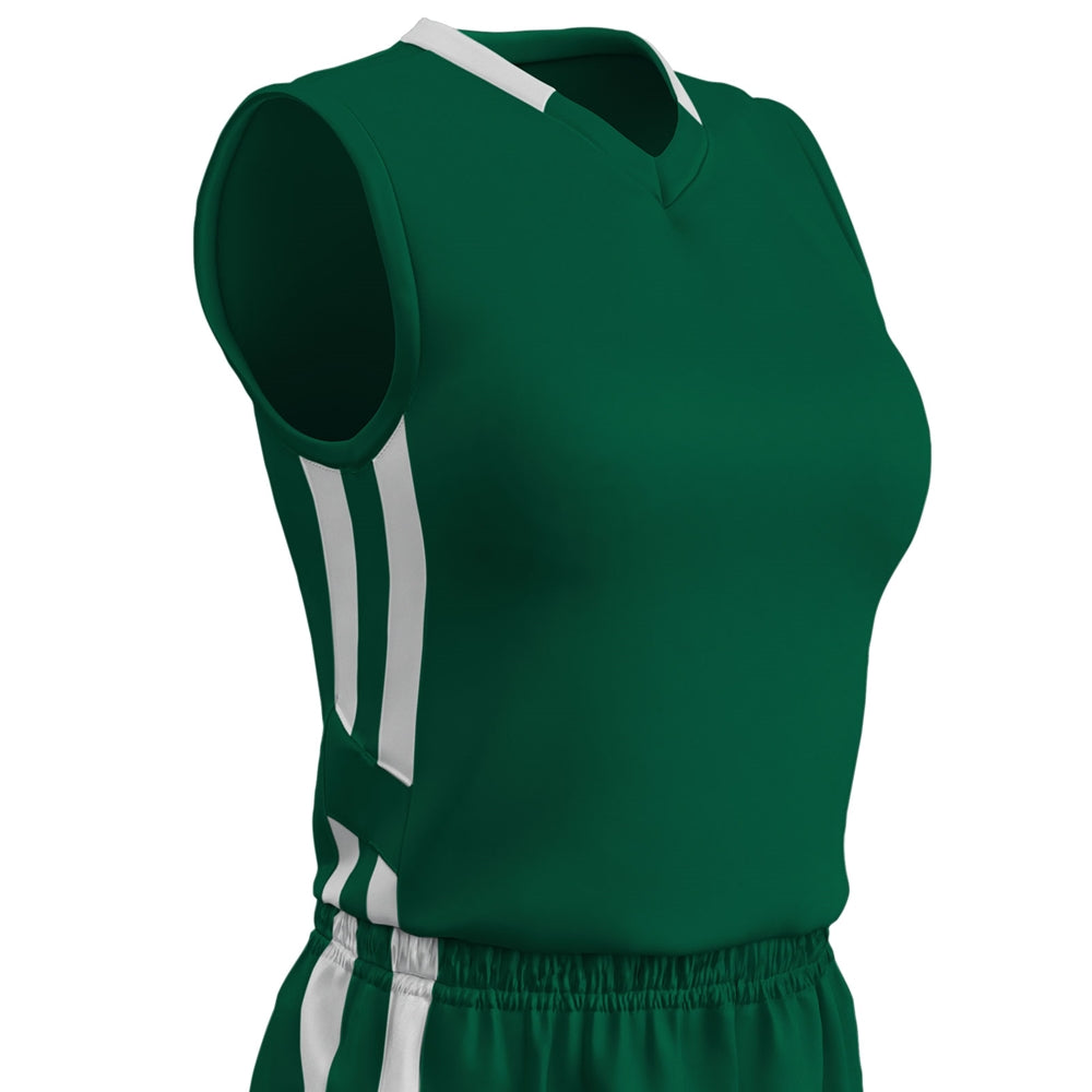 Muscle DRI-GEAR Basketball Jersey - Women's FORESTGREENWHITE XL