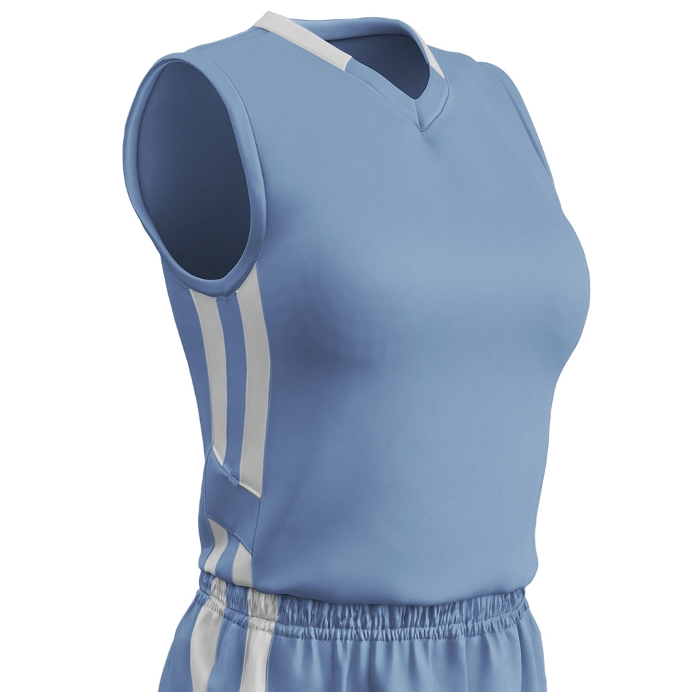 Muscle DRI-GEAR Basketball Jersey - Women's LIGHTBLUEWHITE L