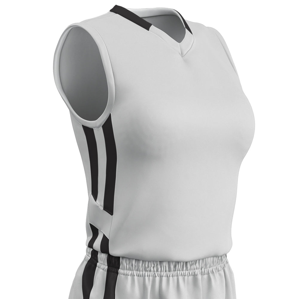 Muscle DRI-GEAR Basketball Jersey - Women's WHITEBLACK 2XL