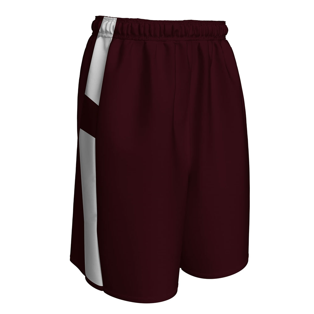 CROSSOVER Reversible Basketball Short MAROONWHITE S