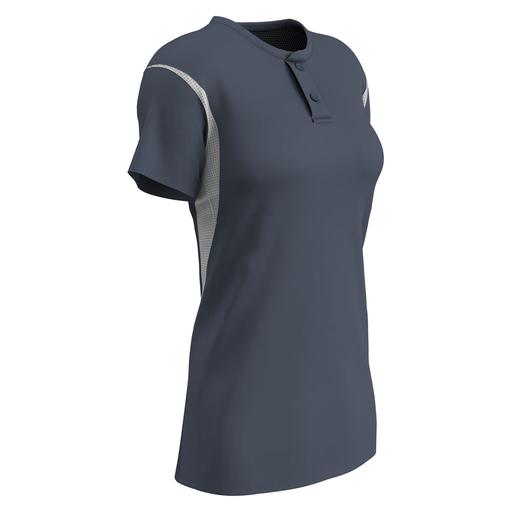 Legacy 2-Button Softball Jersey GRAPHITEWHITE S