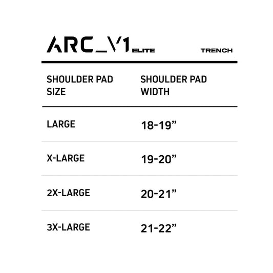 ARC_V1 ELITE SHOULDER PADS WITH ATTACHED BACK PLATE - SKILL