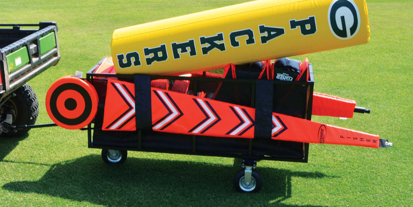 Football field accessory cart