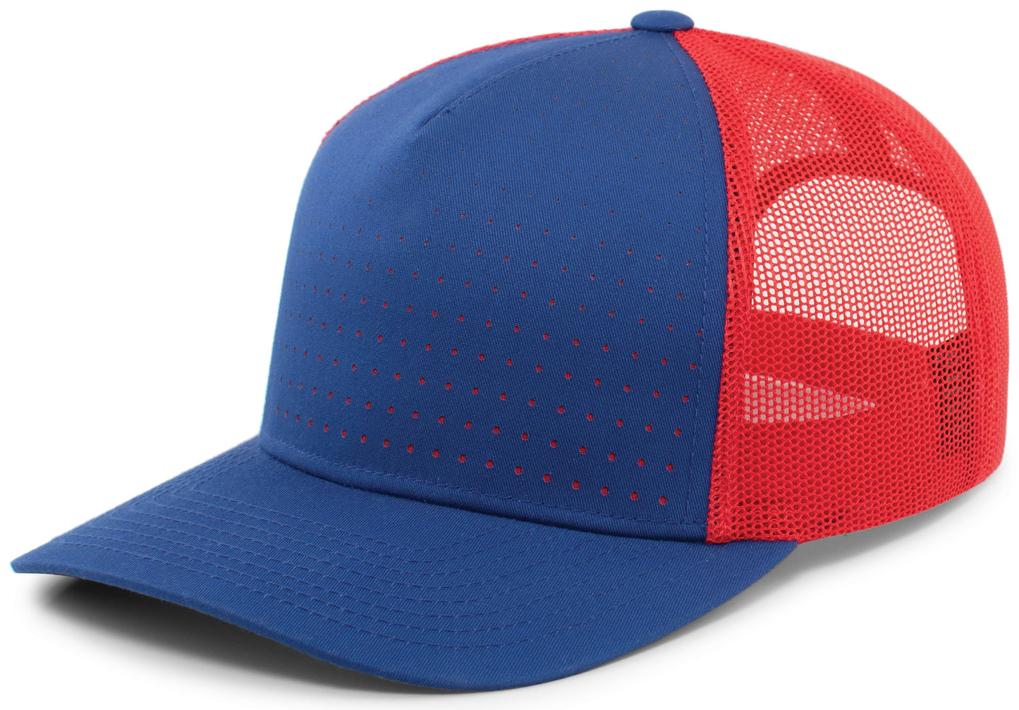 PERFORATED 5-PANEL TRUCKER SNAPBACK CAP