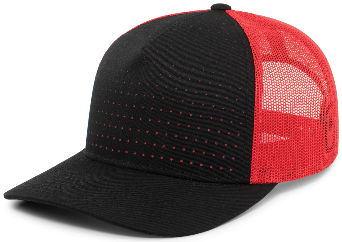 PERFORATED 5-PANEL TRUCKER SNAPBACK CAP
