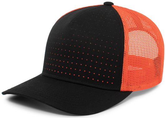 PERFORATED 5-PANEL TRUCKER SNAPBACK CAP