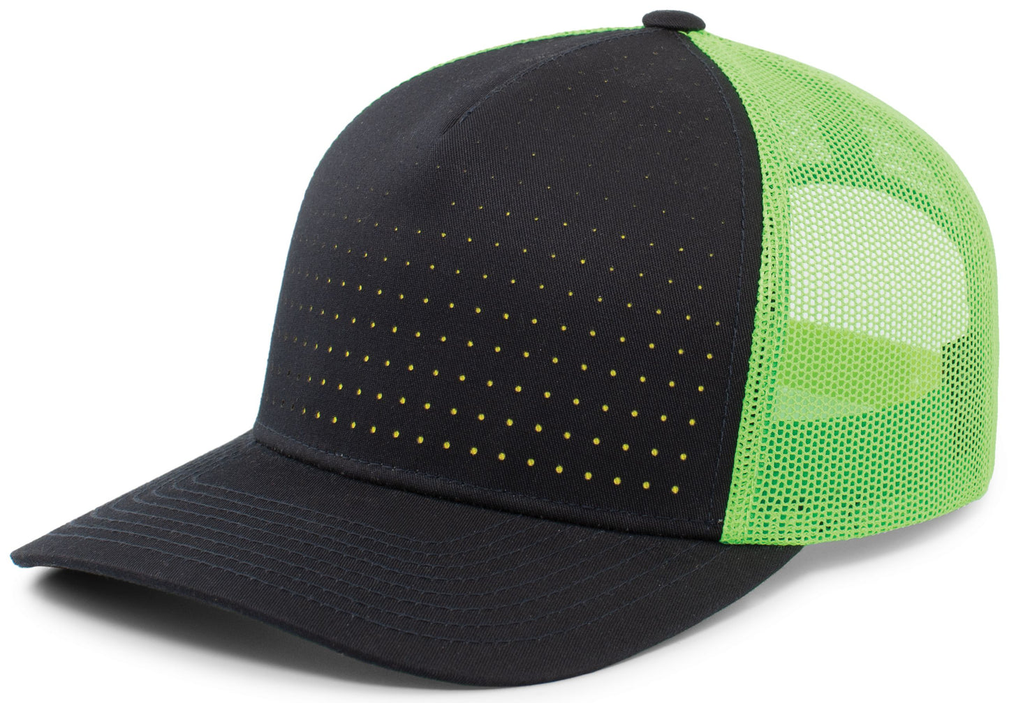 PERFORATED 5-PANEL TRUCKER SNAPBACK CAP