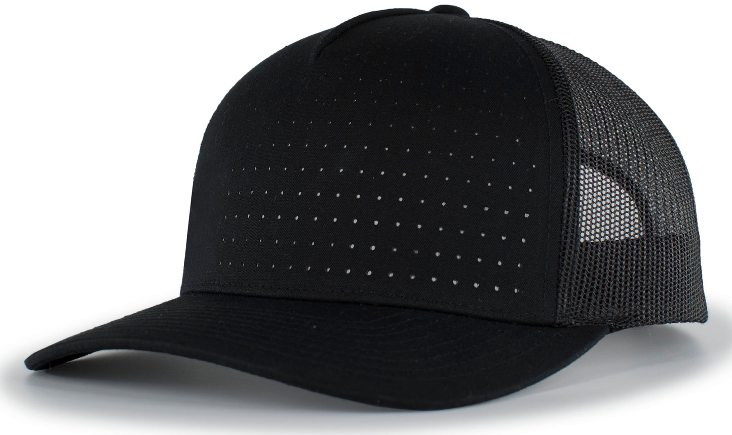 PERFORATED 5-PANEL TRUCKER SNAPBACK CAP