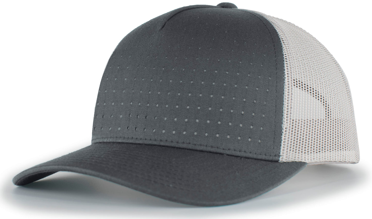 PERFORATED 5-PANEL TRUCKER SNAPBACK CAP