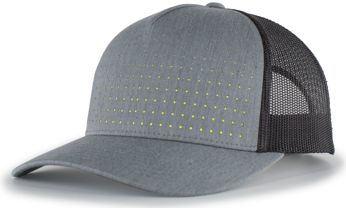 PERFORATED 5-PANEL TRUCKER SNAPBACK CAP