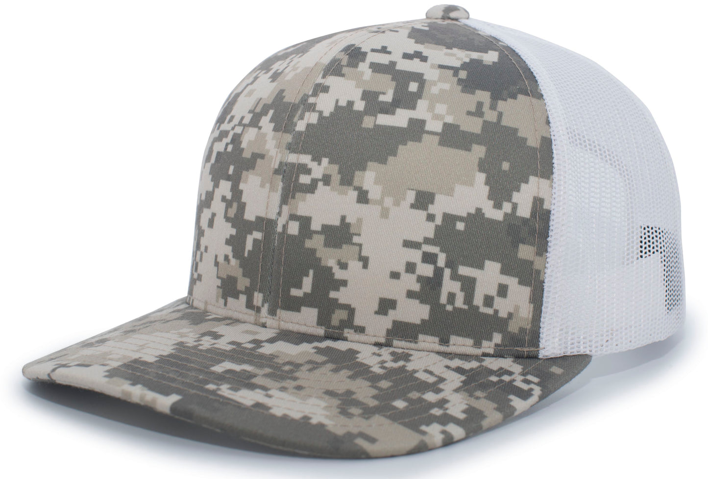 CAMO SNAPBACK TRUCKER CAP