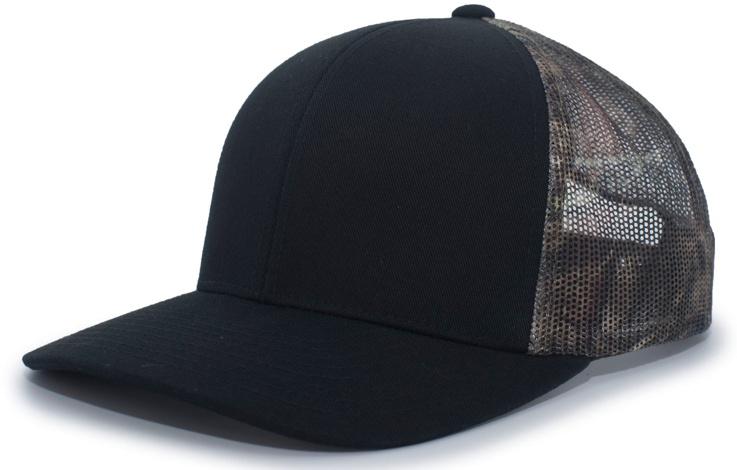 CAMO SNAPBACK TRUCKER CAP