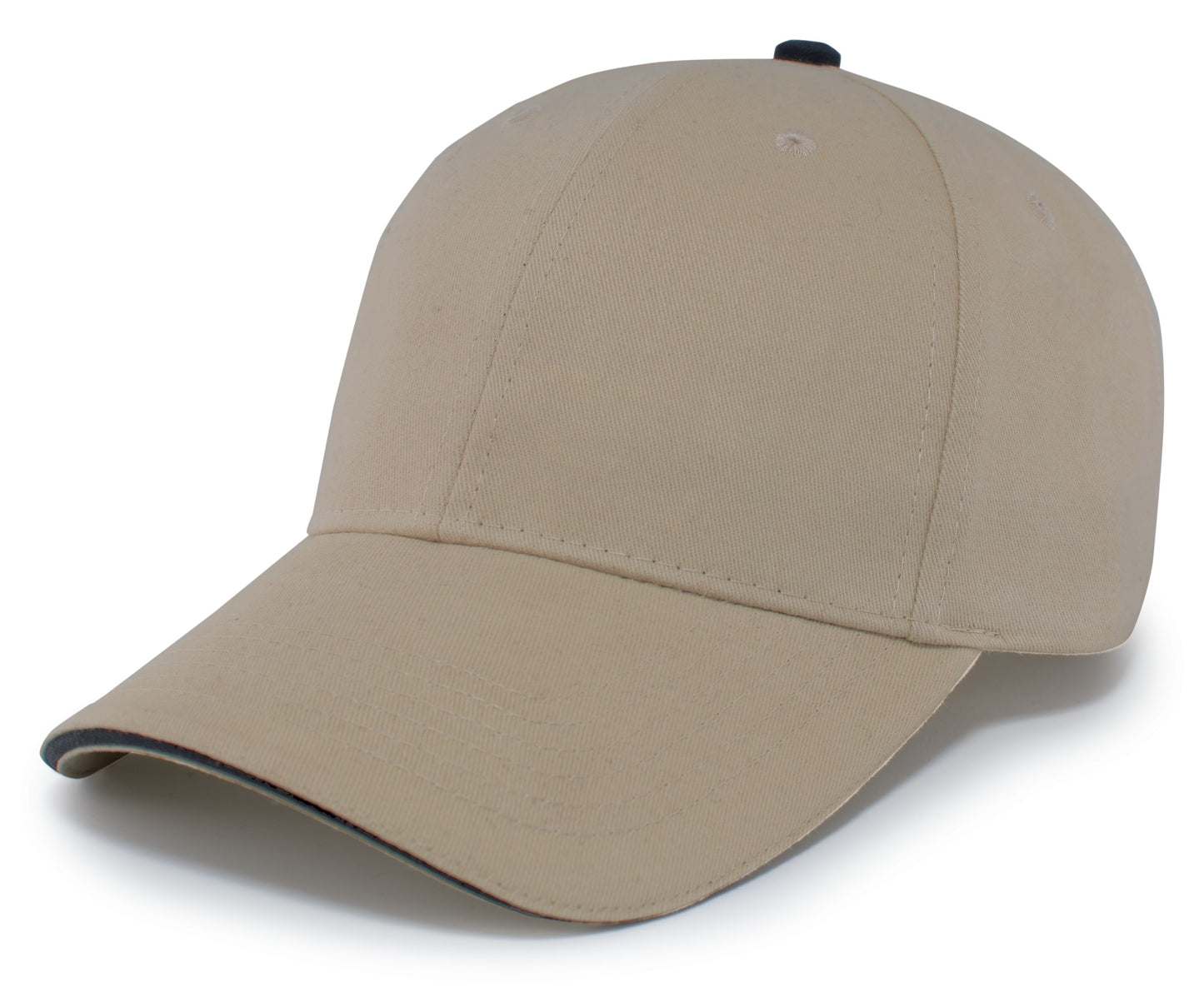 BRUSHED TWILL CAP WITH SANDWICH BILL