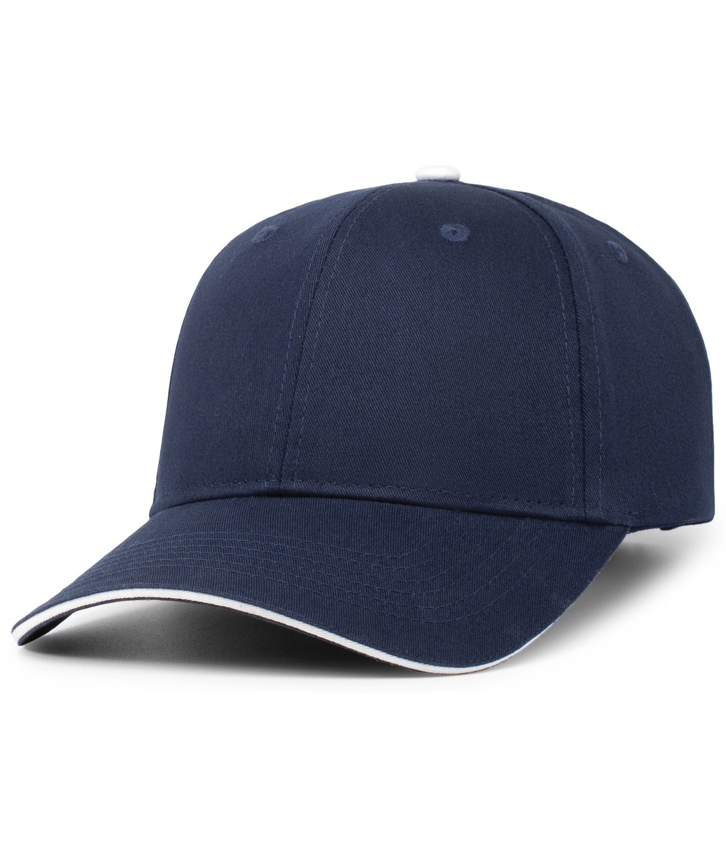 BRUSHED TWILL CAP WITH SANDWICH BILL