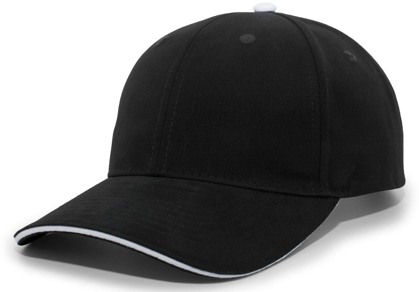 BRUSHED TWILL CAP WITH SANDWICH BILL
