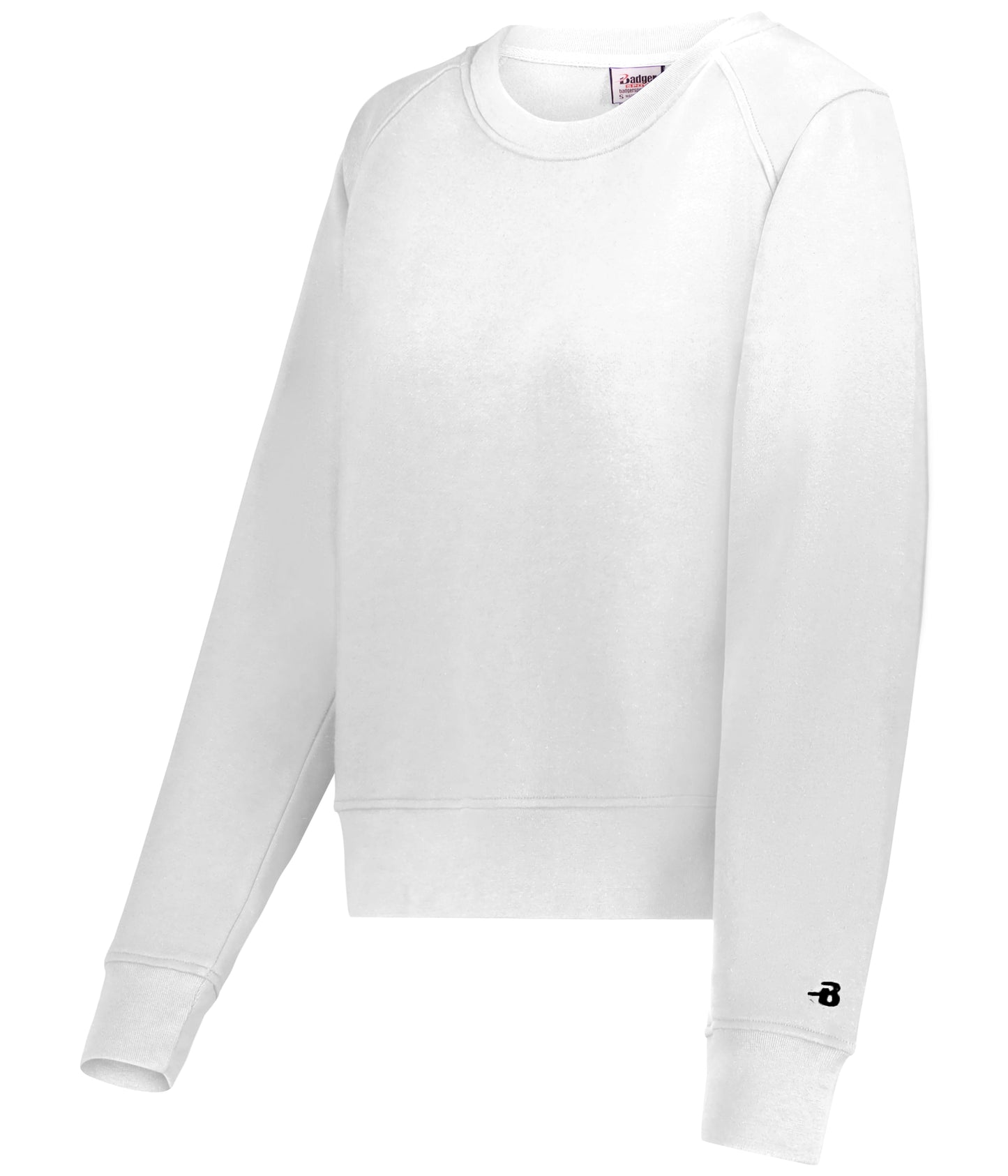 LADIES ATHLETIC FLEECE CROP CREW