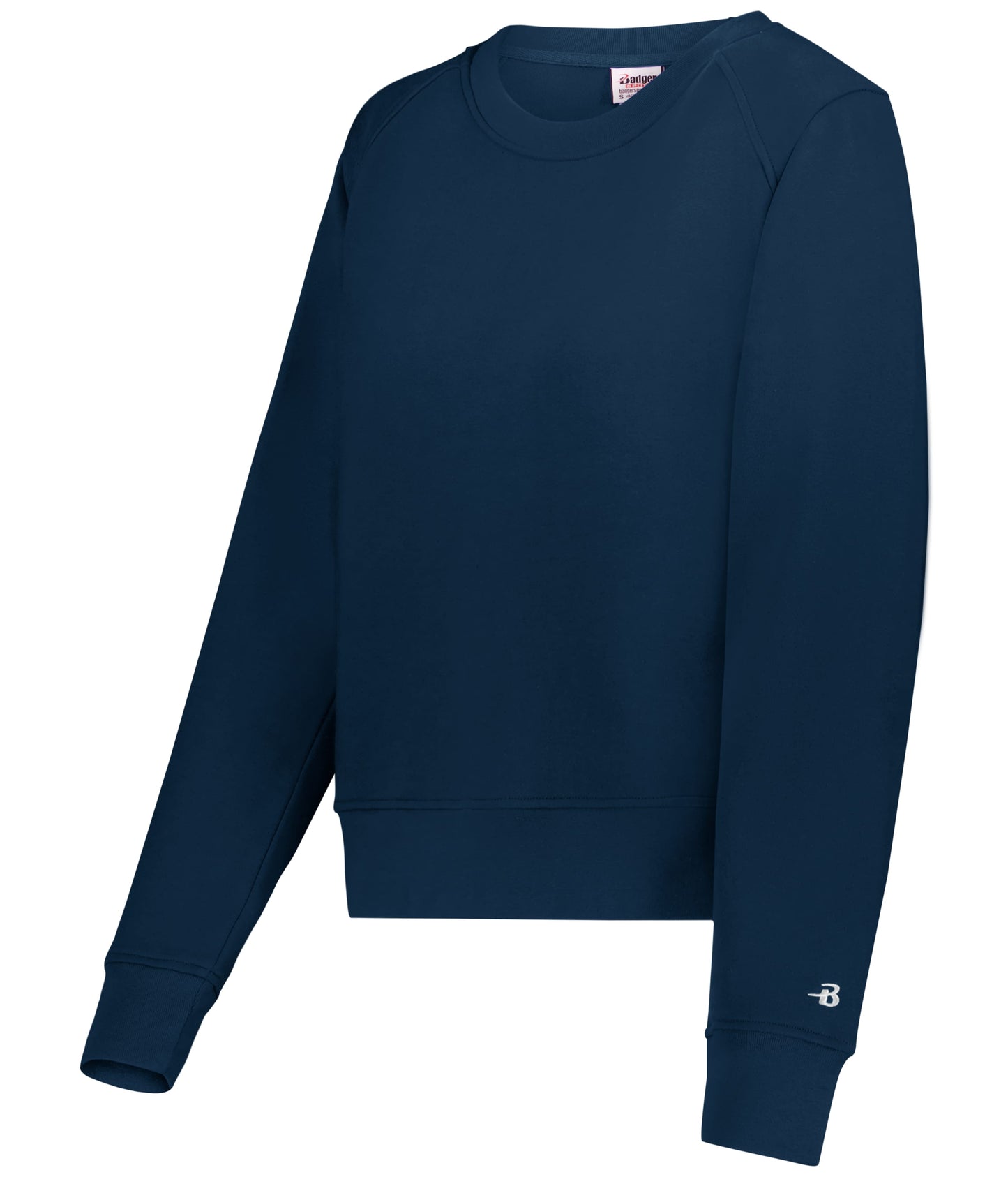 LADIES ATHLETIC FLEECE CROP CREW