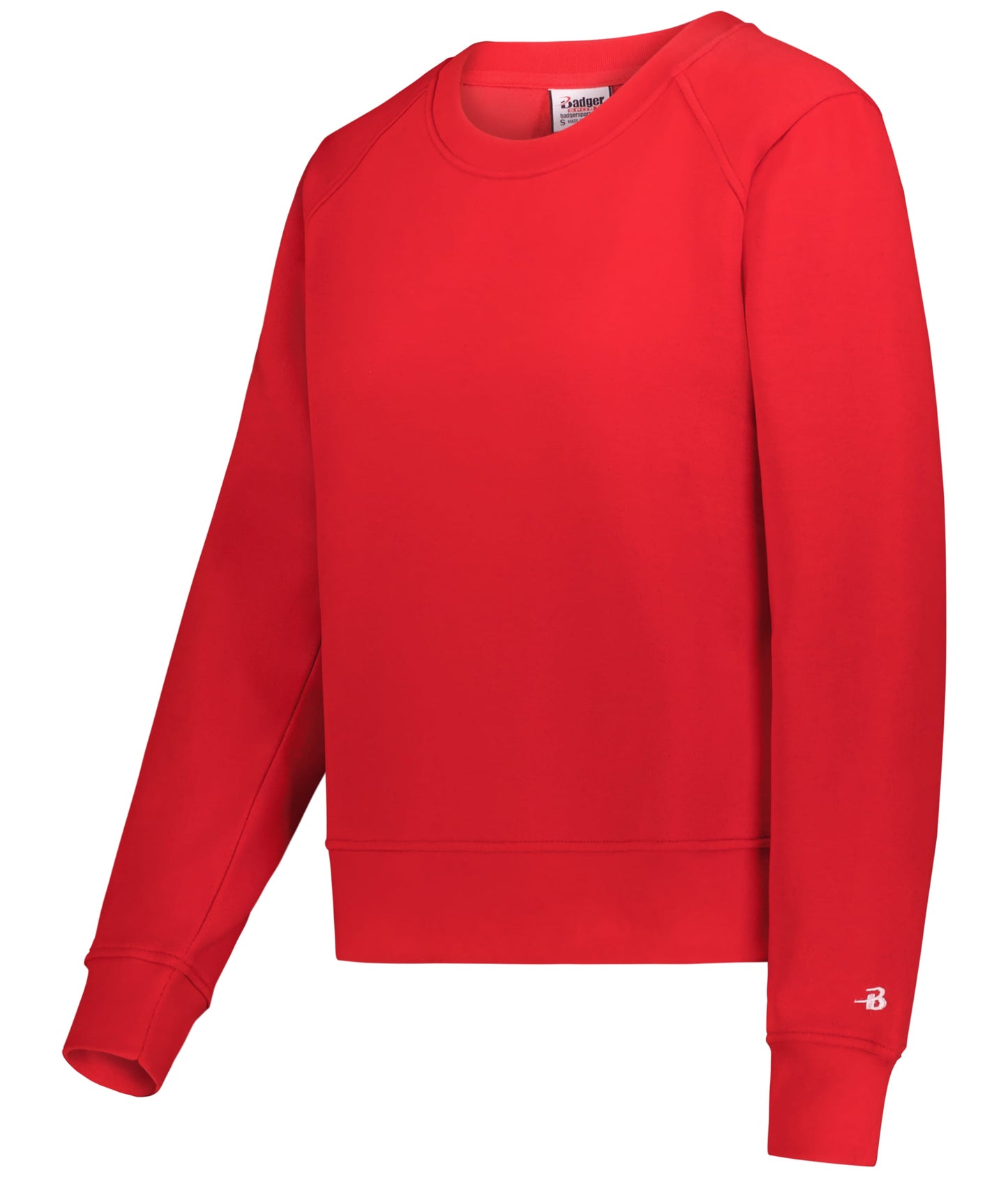 LADIES ATHLETIC FLEECE CROP CREW