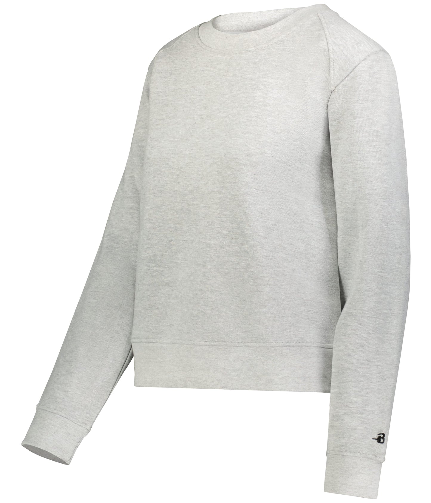 LADIES ATHLETIC FLEECE CROP CREW