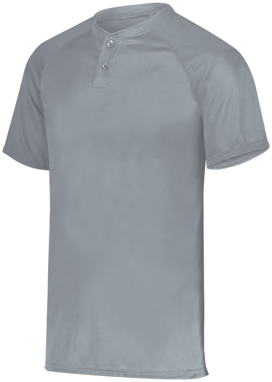 YOUTH ATTAIN WICKING TWO-BUTTON BASEBALL JERSEY