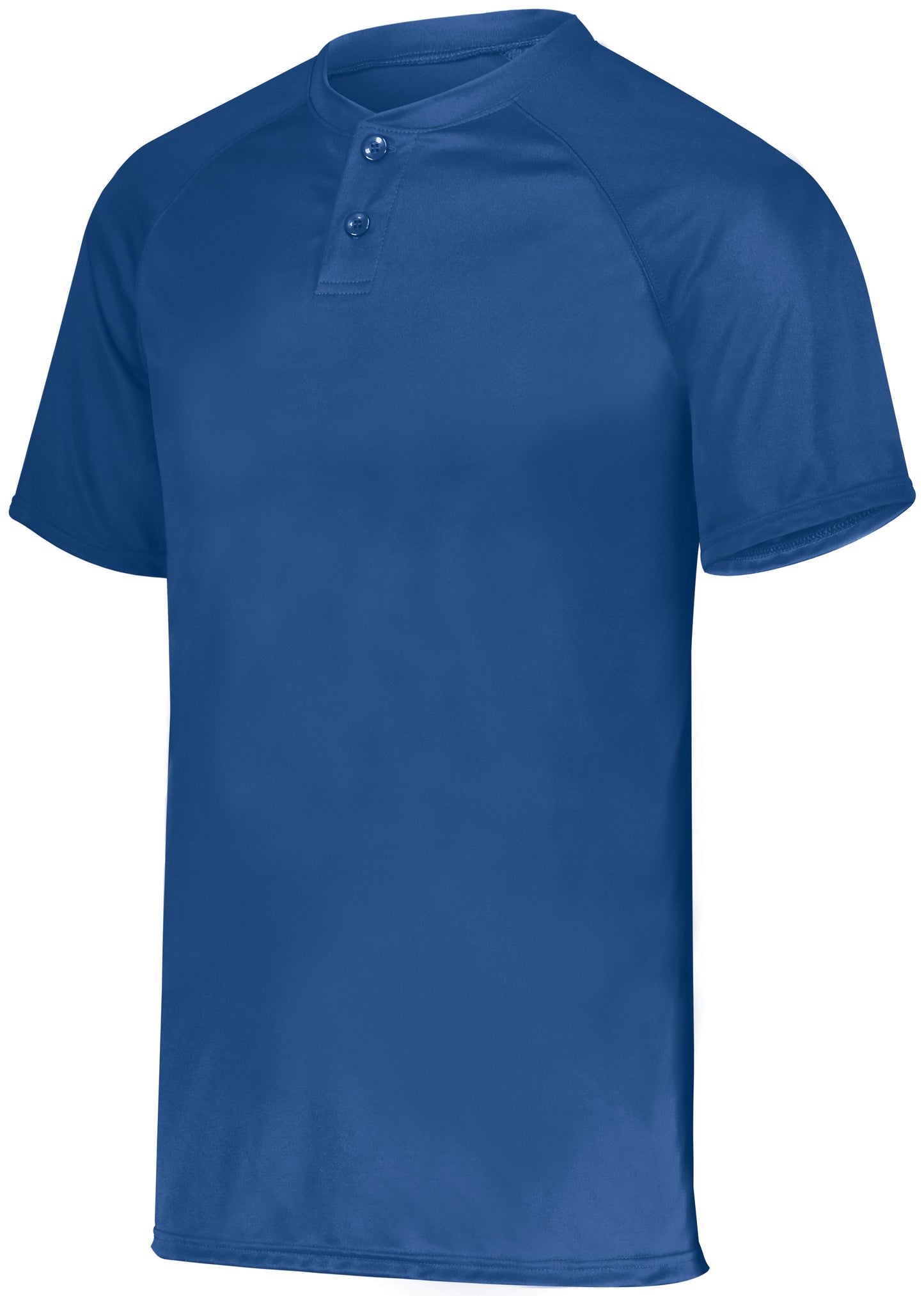 ATTAIN WICKING TWO-BUTTON BASEBALL JERSEY