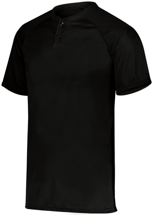 YOUTH ATTAIN WICKING TWO-BUTTON BASEBALL JERSEY