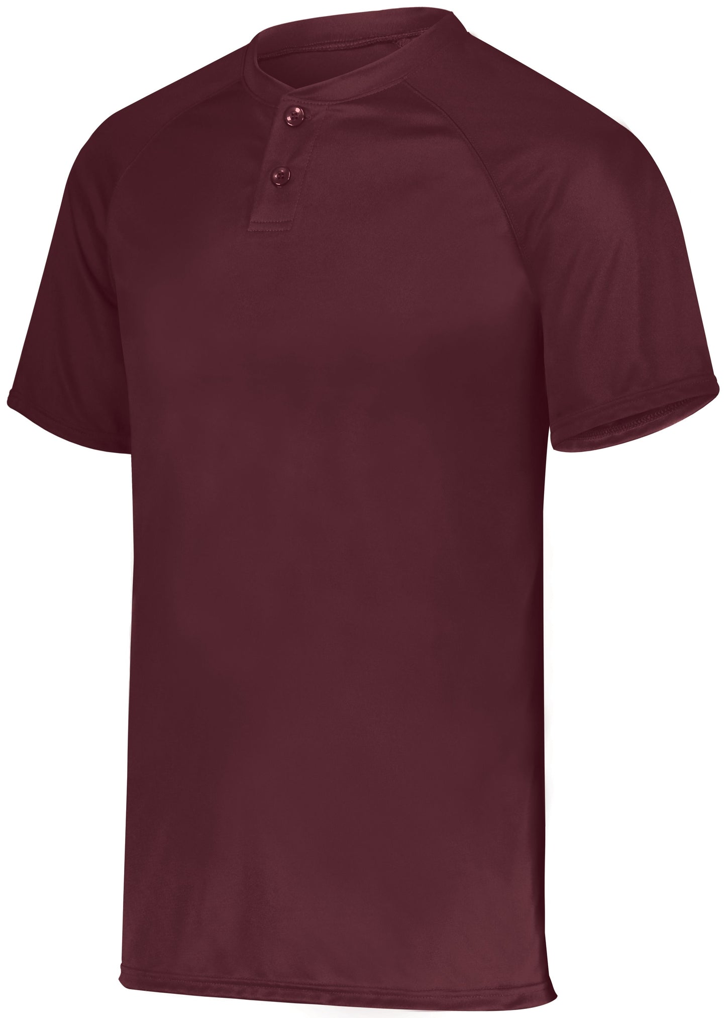ATTAIN WICKING TWO-BUTTON BASEBALL JERSEY