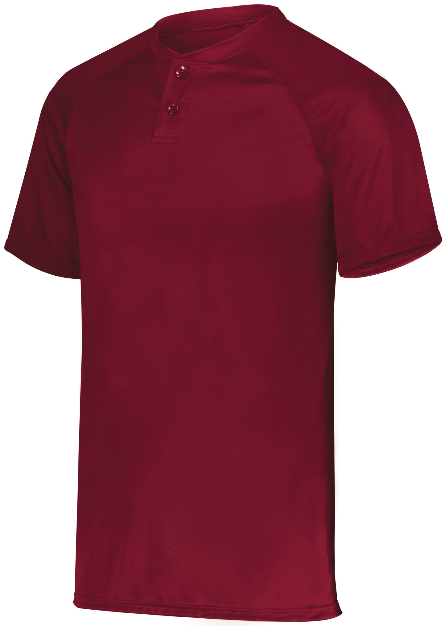 ATTAIN WICKING TWO-BUTTON BASEBALL JERSEY