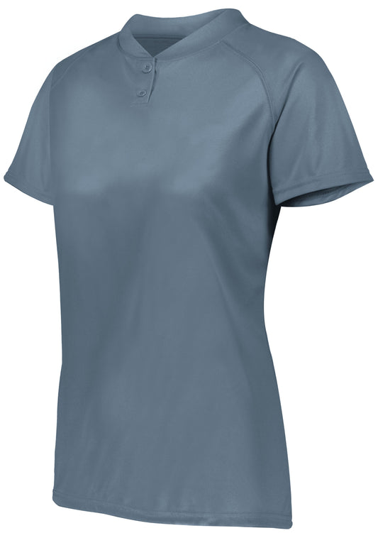 Ladies Attain Wicking Two-Button Softball Jersey