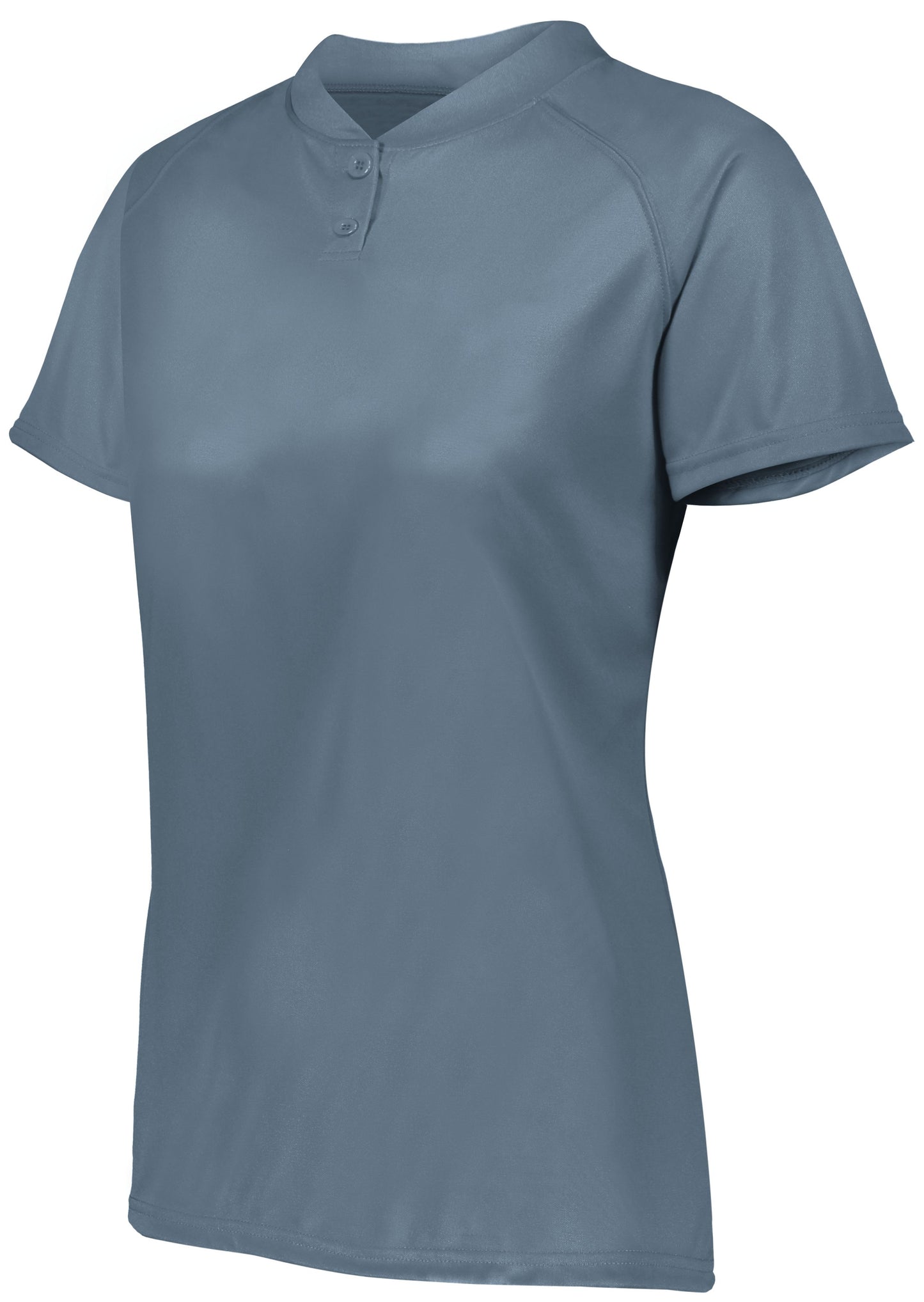 LADIES ATTAIN WICKING TWO-BUTTON SOFTBALL JERSEY