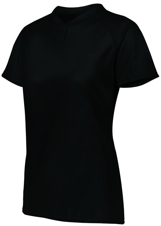 LADIES ATTAIN WICKING TWO-BUTTON SOFTBALL JERSEY