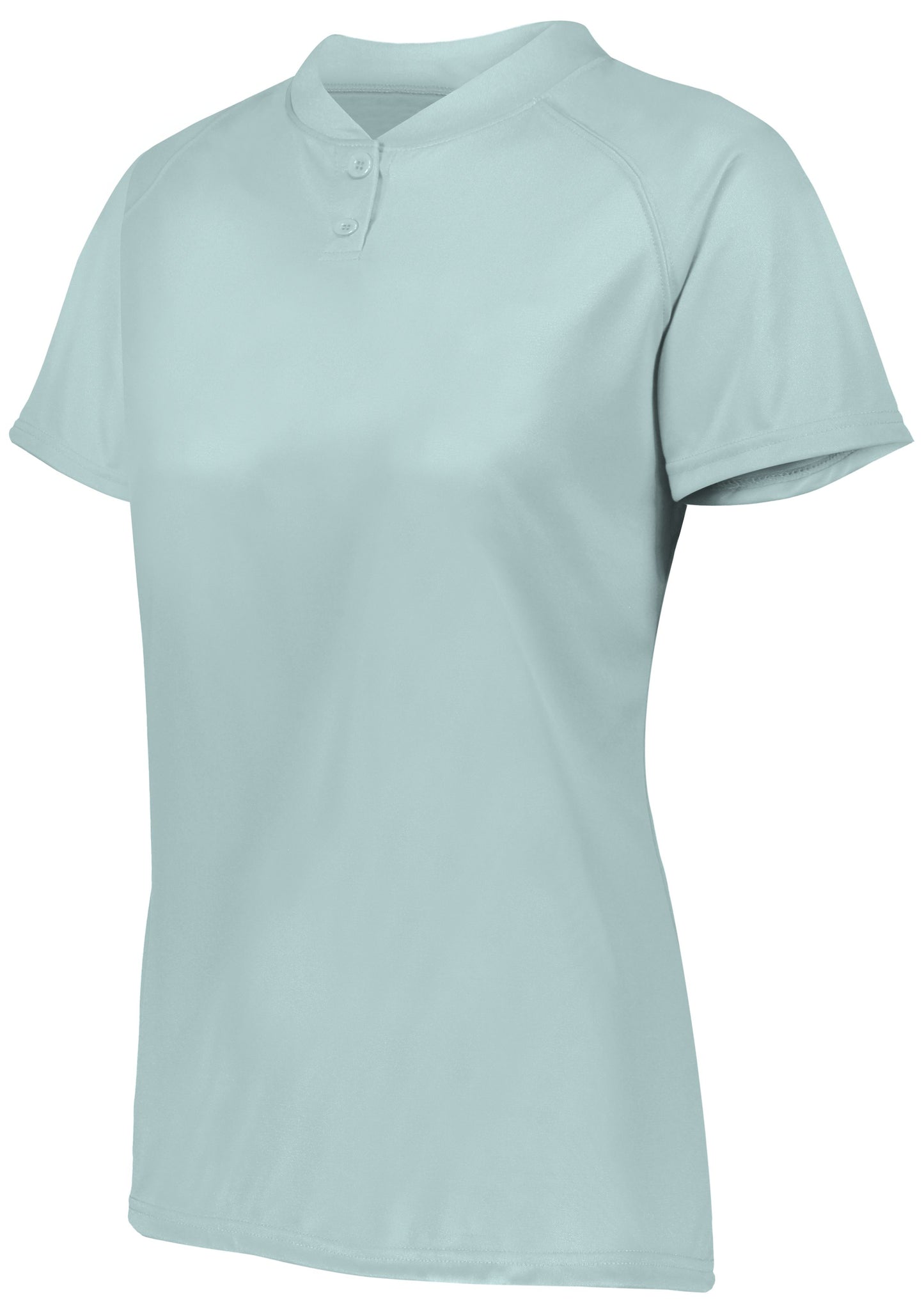LADIES ATTAIN WICKING TWO-BUTTON SOFTBALL JERSEY