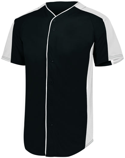 YOUTH FULL-BUTTON BASEBALL JERSEY - MOISTURE-WICKING