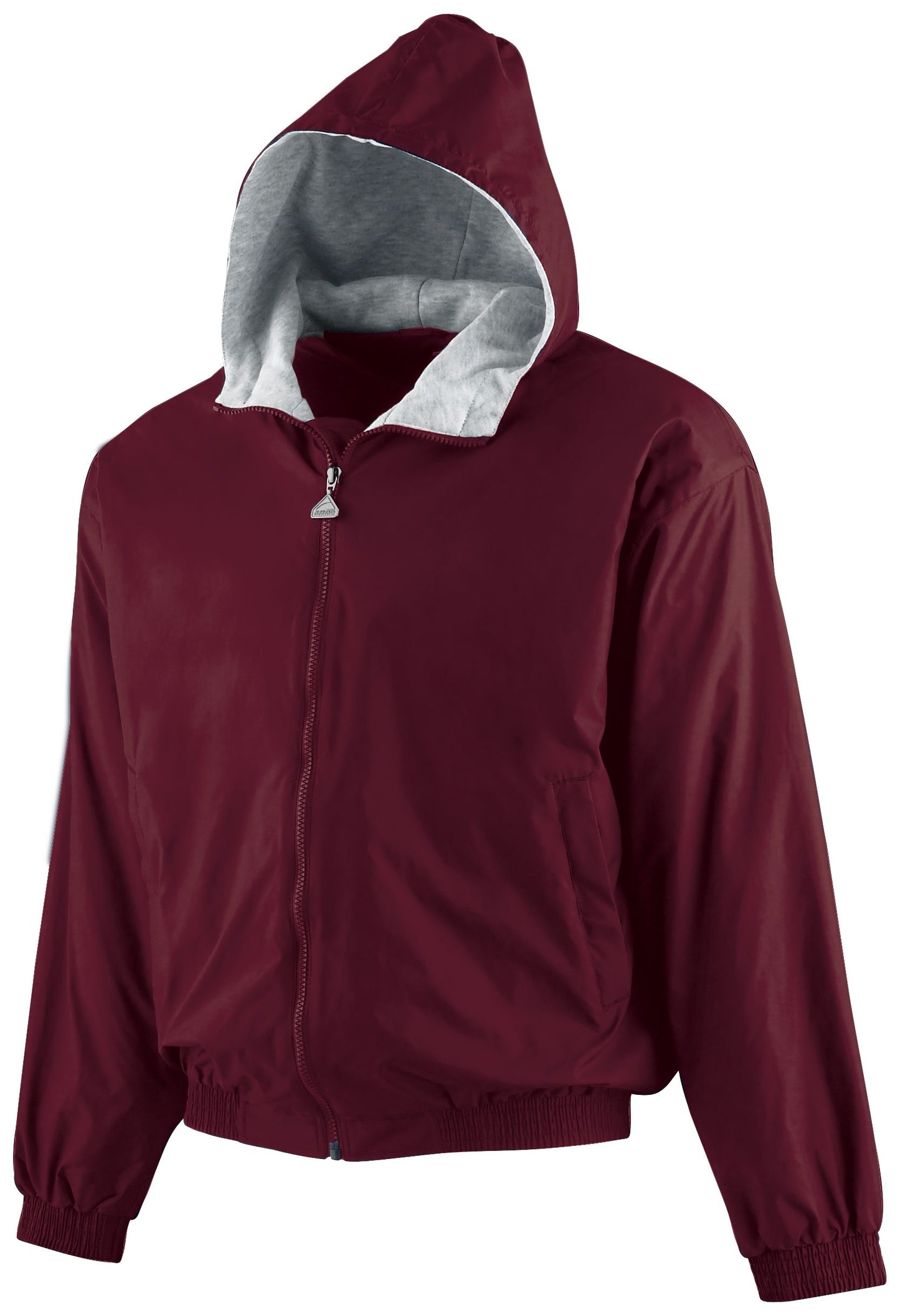 YOUTH HOODED TAFFETA JACKET/FLEECE LINED