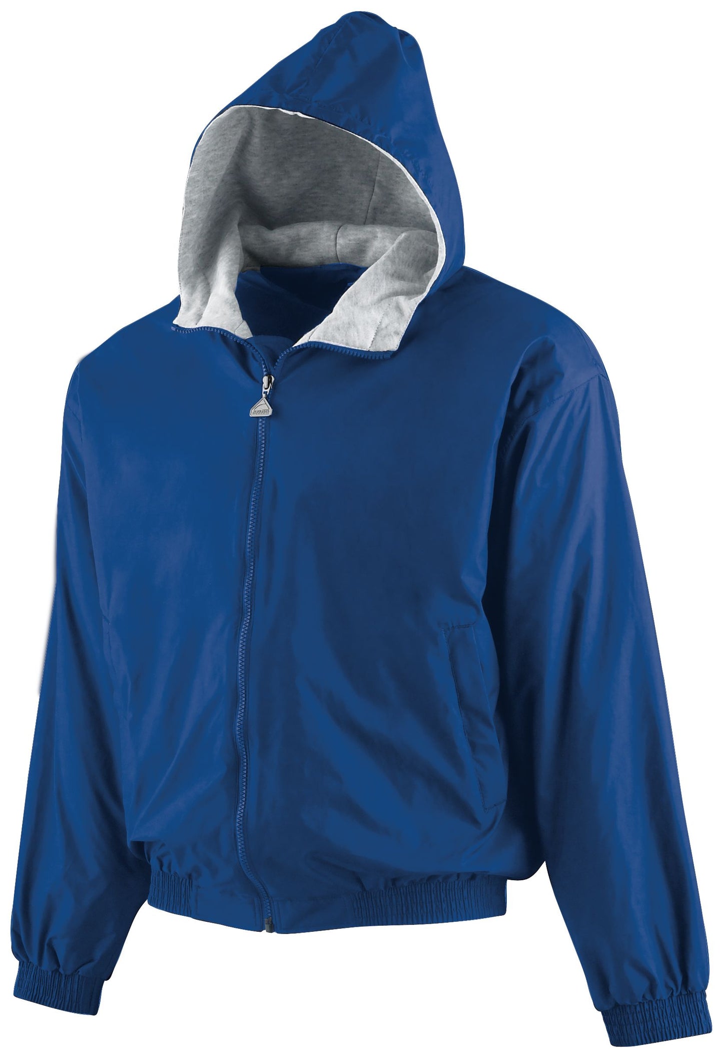 YOUTH HOODED TAFFETA JACKET/FLEECE LINED