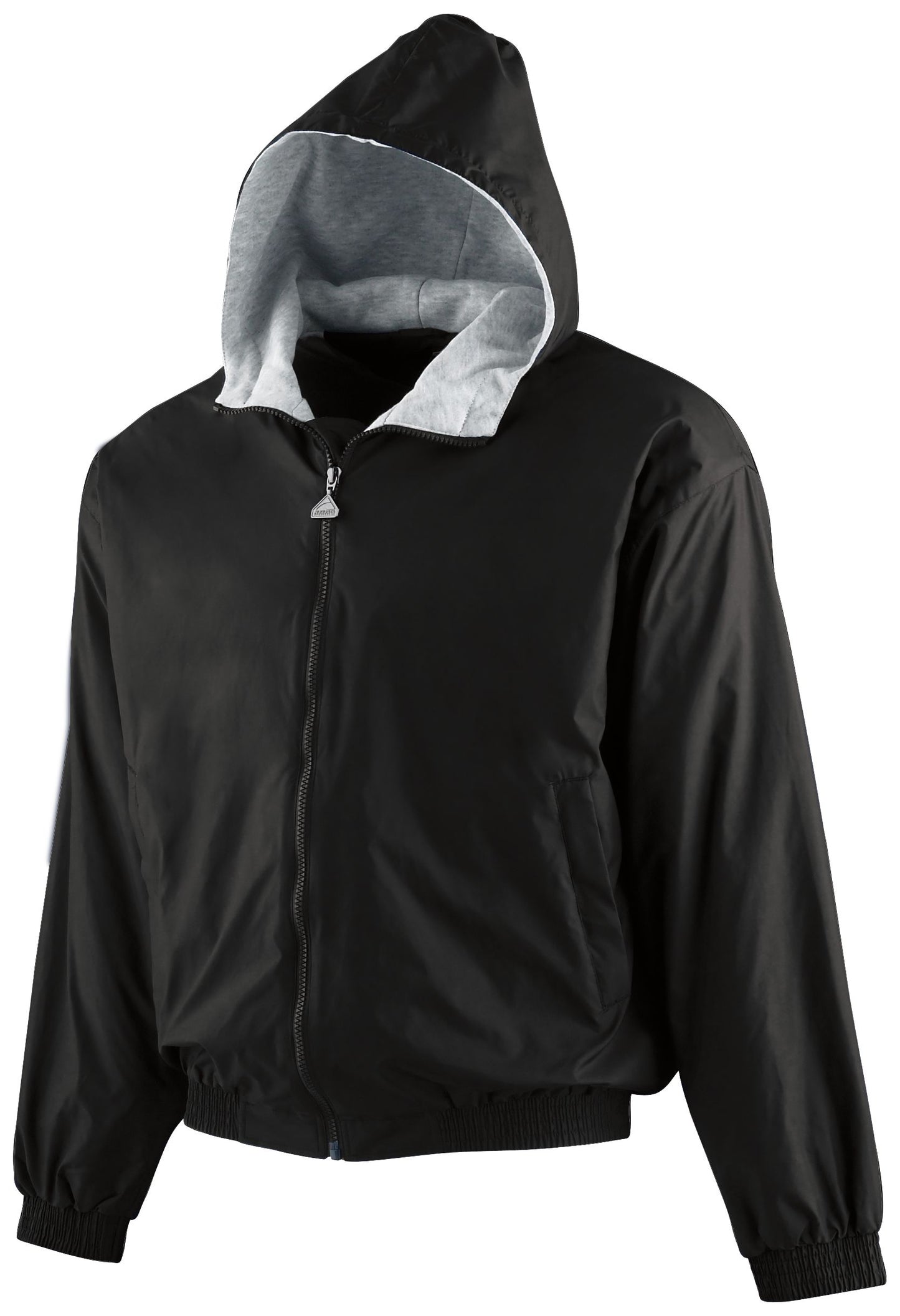 YOUTH HOODED TAFFETA JACKET/FLEECE LINED