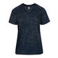 TONAL BLEND WOMEN'S' V-NECK T-SHIRT - MOISTURE-WICKING