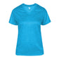 TONAL BLEND WOMEN'S' V-NECK T-SHIRT - MOISTURE-WICKING
