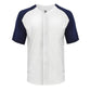 TRI-BLEND FULL BUTTON T-SHIRT - MOISTURE-WICKING PERFORMANCE