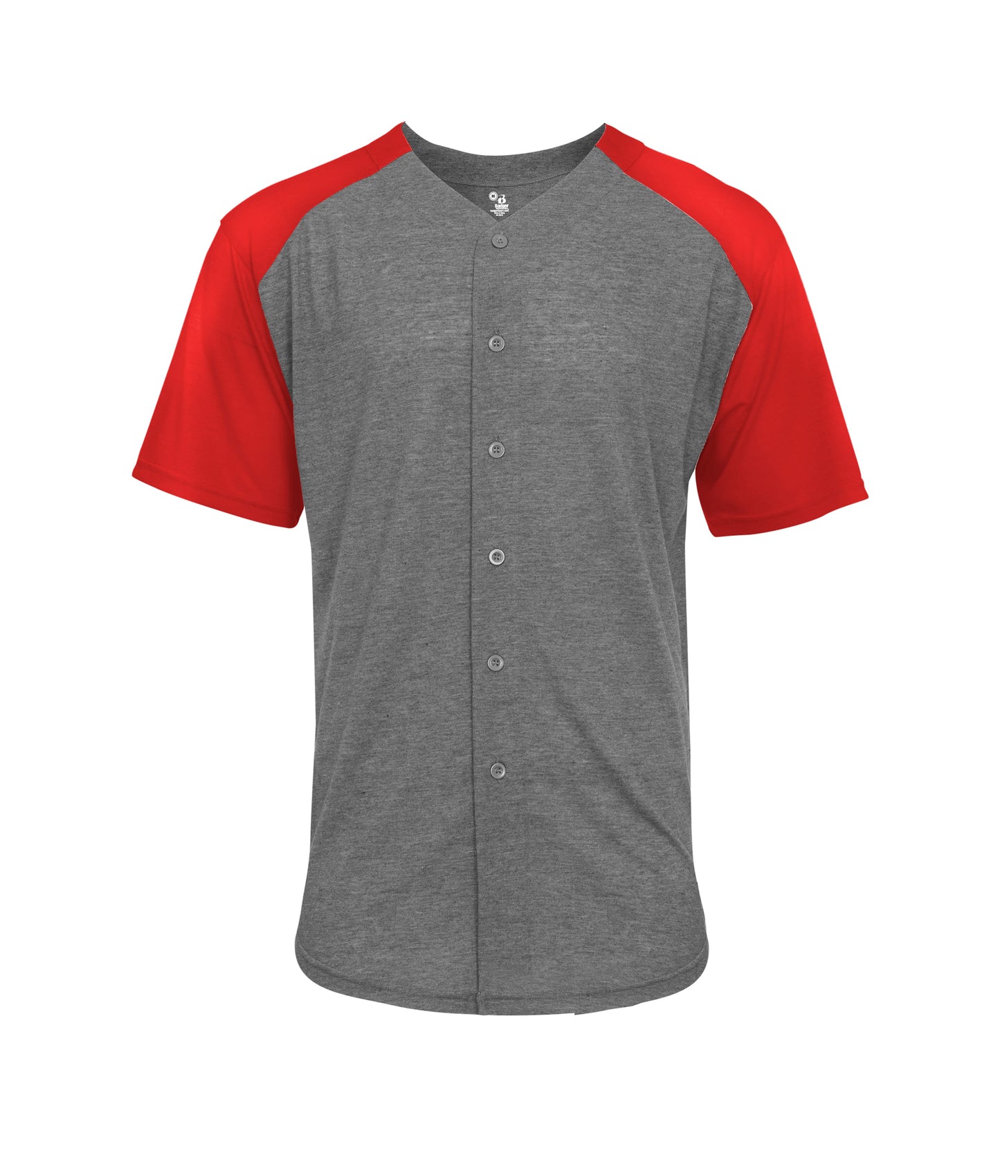 TRI-BLEND FULL BUTTON TEE